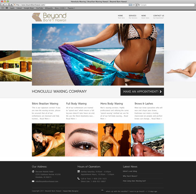 Beyond Bare Hawaii Web Design